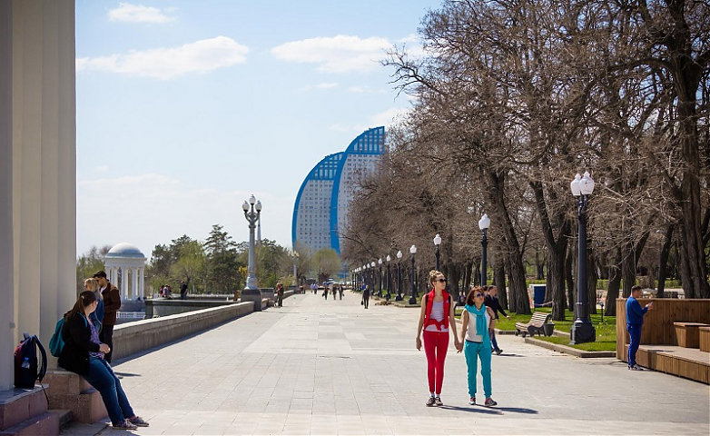 Верхняя терраса центральной набережной, Волгоград